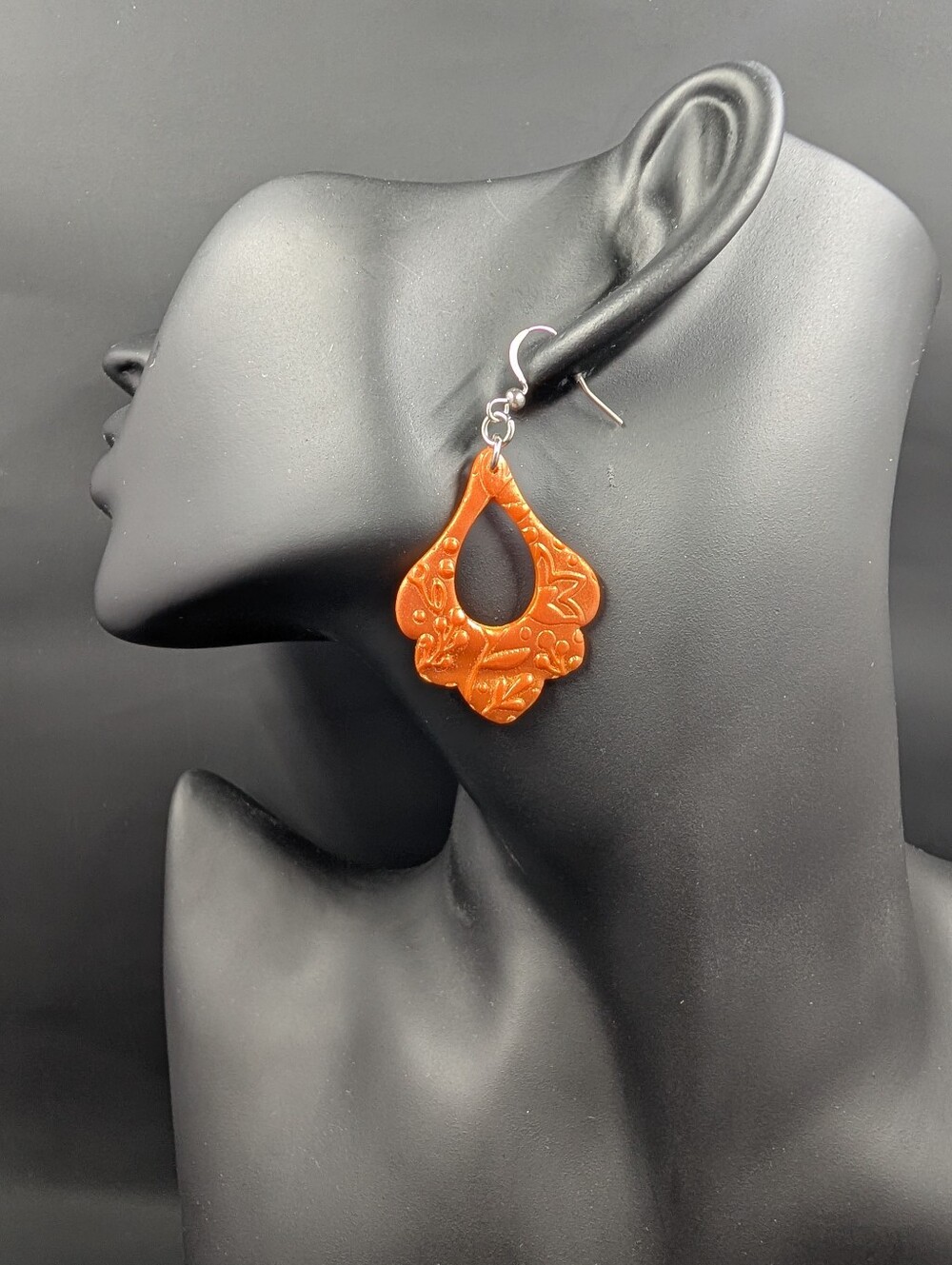 Classic Orange Drop Earrings